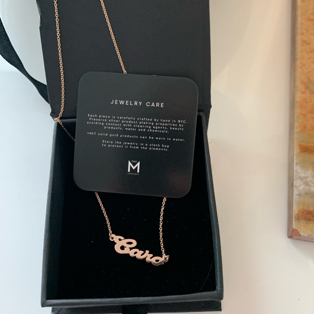 14k Rose Gold “Caro” Caroline not Carrie Nickname - Picture 10 of 16